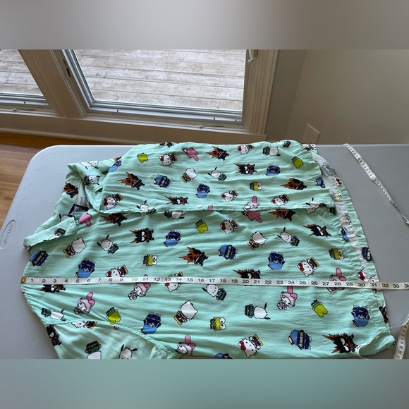 My Hero Academia Hello Kitty and Friends size 3XL button down short sleeve shirt - Picture 16 of 16